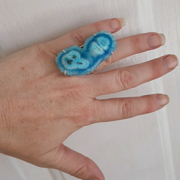 New Amazing Solar Quartz 925 Silver Ring. - Picture 4 of 8